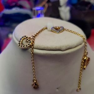 Women's gold and semi precious gemstone bracelet.